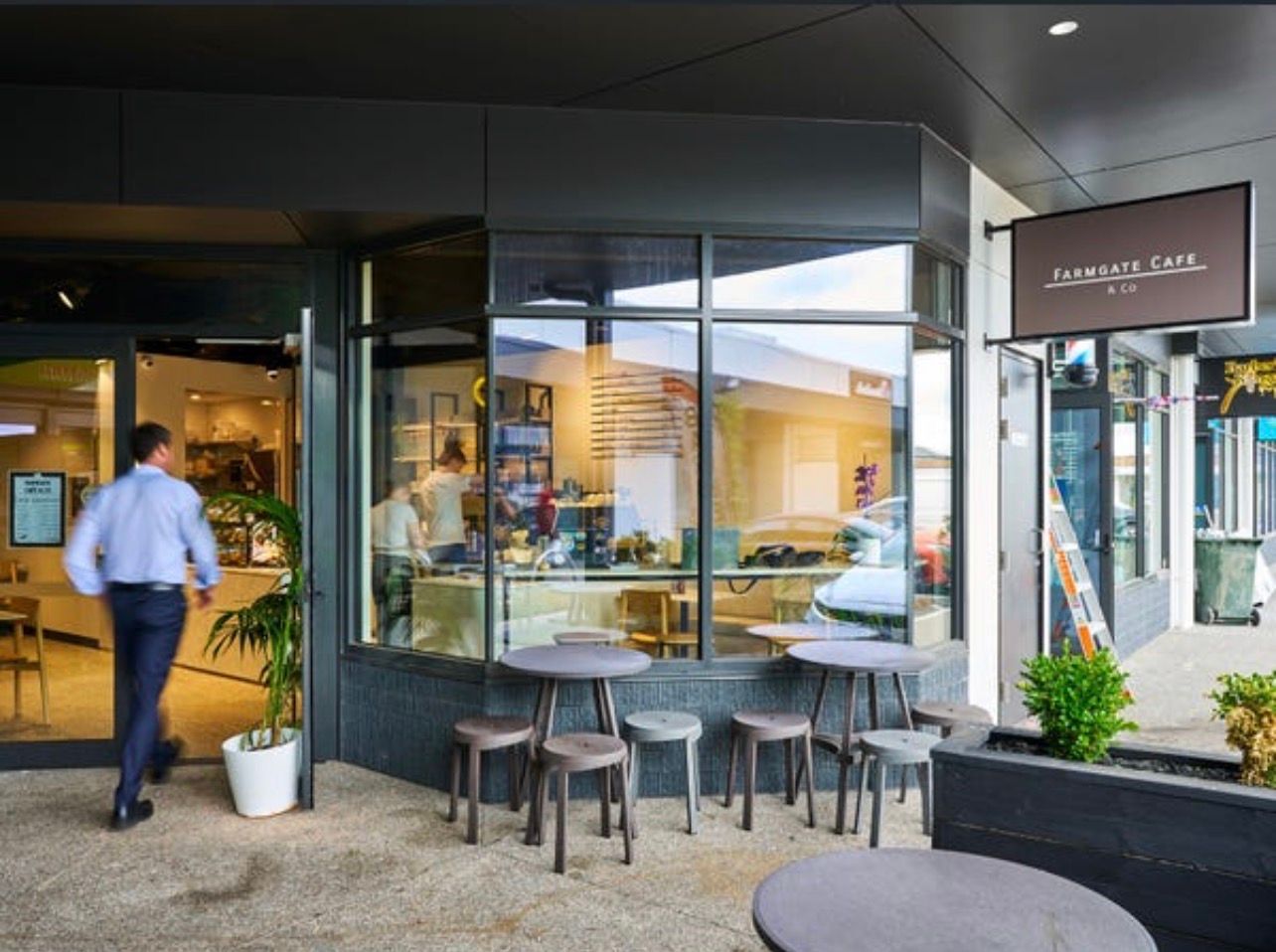 Farmgate Cafe and Co storefront in Clyde